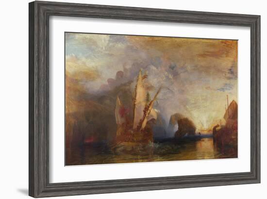 Ulysses Deriding Polyphemus, 1829-JMW Turner-Framed Giclee Print