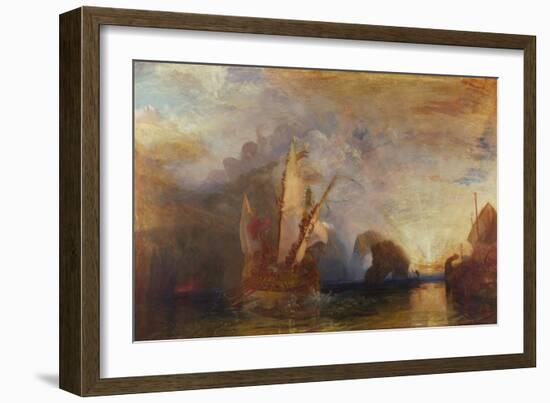 Ulysses Deriding Polyphemus, 1829-JMW Turner-Framed Giclee Print