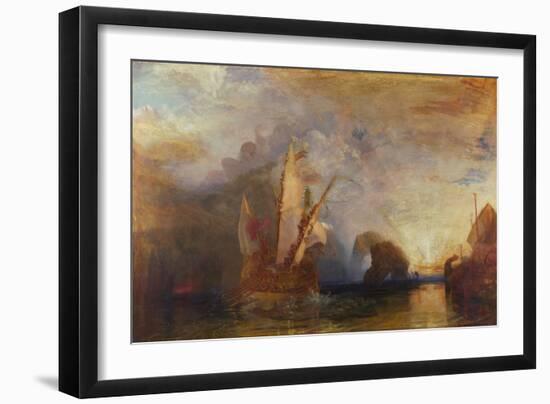 Ulysses Deriding Polyphemus, 1829-JMW Turner-Framed Giclee Print