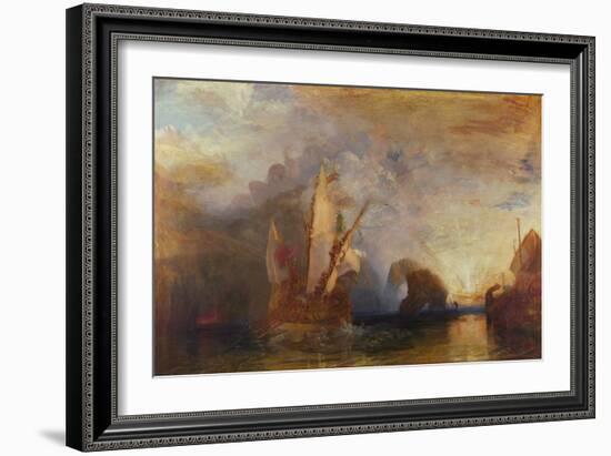 Ulysses Deriding Polyphemus, 1829-JMW Turner-Framed Giclee Print