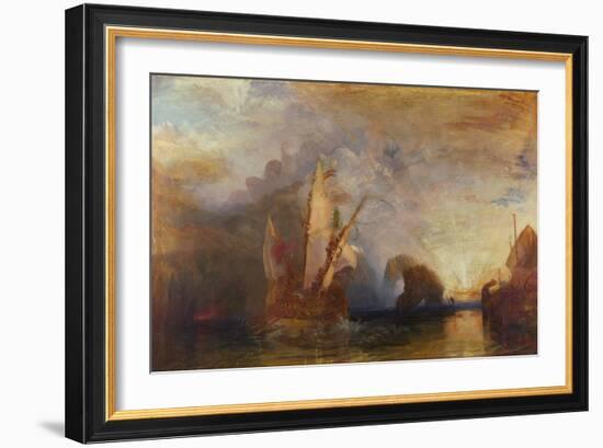 Ulysses Deriding Polyphemus, 1829-JMW Turner-Framed Giclee Print