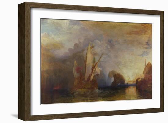 Ulysses Deriding Polyphemus, 1829-J. M. W. Turner-Framed Giclee Print