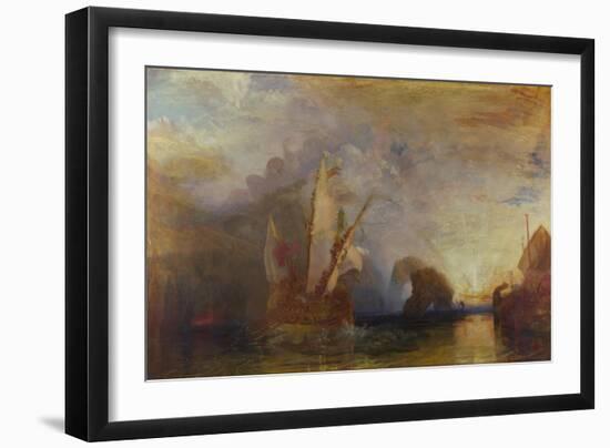 Ulysses Deriding Polyphemus, 1829-J. M. W. Turner-Framed Giclee Print