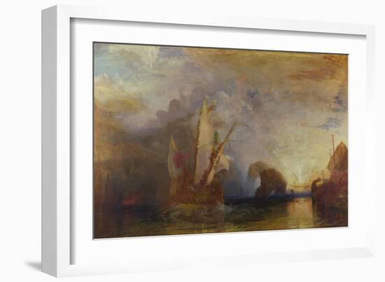 Ulysses Deriding Polyphemus, 1829-J. M. W. Turner-Framed Giclee Print