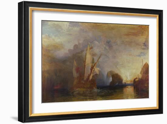 Ulysses Deriding Polyphemus, 1829-J. M. W. Turner-Framed Giclee Print