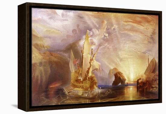 Ulysses Deriding Polyphemus-JMW Turner-Framed Premier Image Canvas