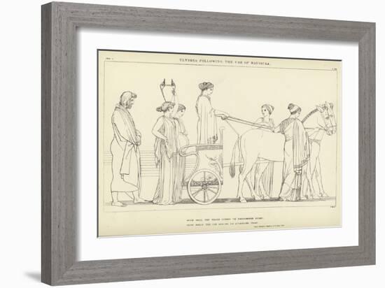 Ulysses Following the Car of Nausicaa-John Flaxman-Framed Giclee Print