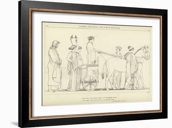 Ulysses Following the Car of Nausicaa-John Flaxman-Framed Giclee Print