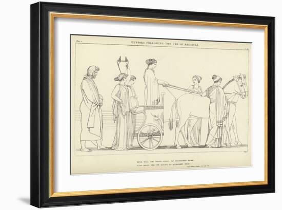 Ulysses Following the Car of Nausicaa-John Flaxman-Framed Giclee Print