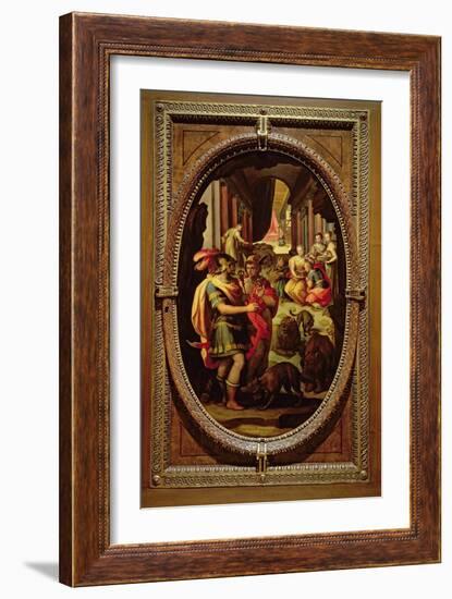 Ulysses, Mercury and Circe, 1570-Jan van der Straet-Framed Giclee Print