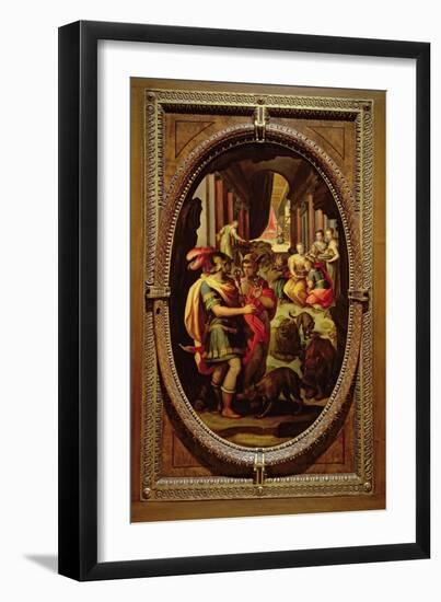 Ulysses, Mercury and Circe, 1570-Jan van der Straet-Framed Giclee Print