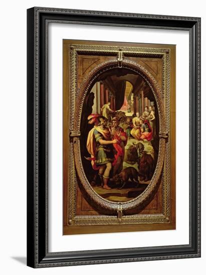 Ulysses, Mercury and Circe, 1570-Jan van der Straet-Framed Giclee Print