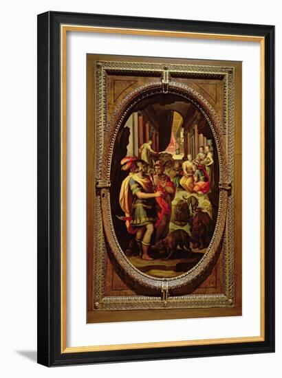 Ulysses, Mercury and Circe, 1570-Jan van der Straet-Framed Giclee Print