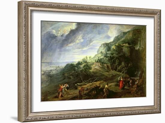 Ulysses on the Phaecian Island-Peter Paul Rubens-Framed Giclee Print