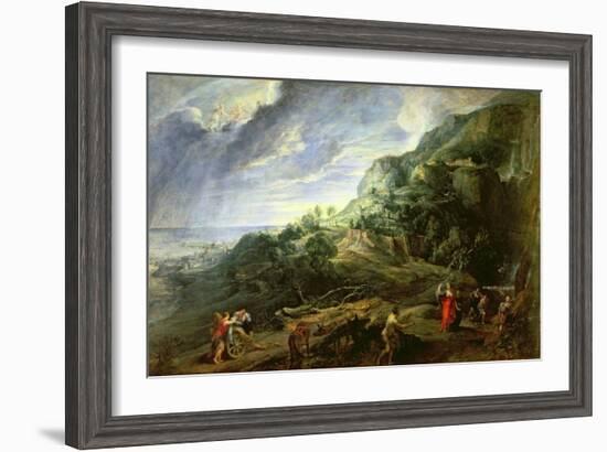 Ulysses on the Phaecian Island-Peter Paul Rubens-Framed Giclee Print