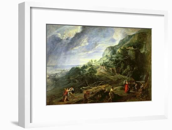 Ulysses on the Phaecian Island-Peter Paul Rubens-Framed Giclee Print