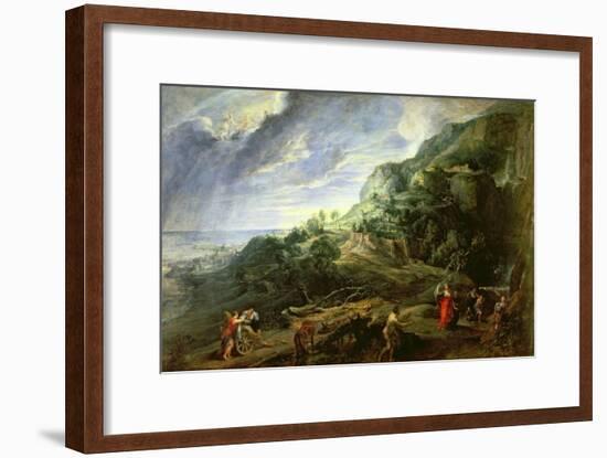 Ulysses on the Phaecian Island-Peter Paul Rubens-Framed Giclee Print