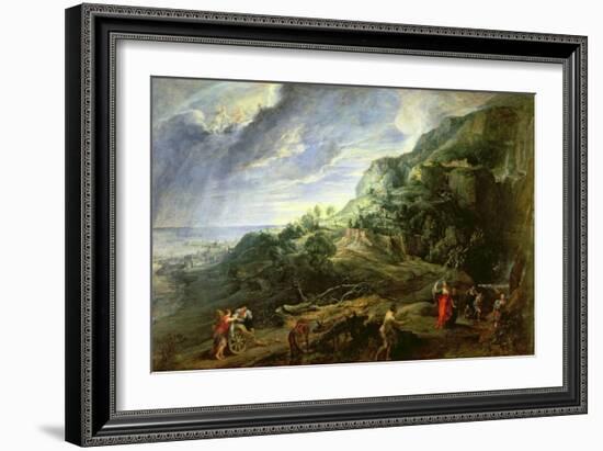 Ulysses on the Phaecian Island-Peter Paul Rubens-Framed Giclee Print