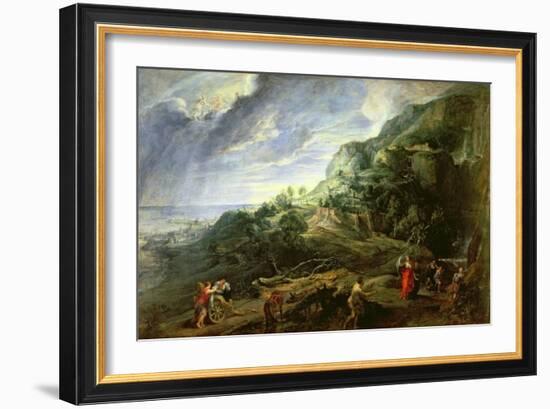 Ulysses on the Phaecian Island-Peter Paul Rubens-Framed Giclee Print