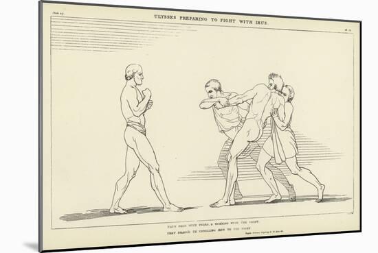 Ulysses Preparing to Fight with Irus-John Flaxman-Mounted Giclee Print