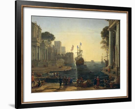 Ulysses Returning Chryseis to Her Father-Claude Lorraine-Framed Giclee Print