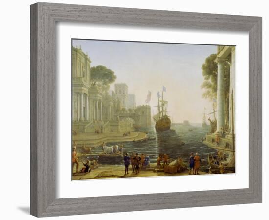 Ulysses Returning Chryseis to Her Father-Claude Lorraine-Framed Giclee Print