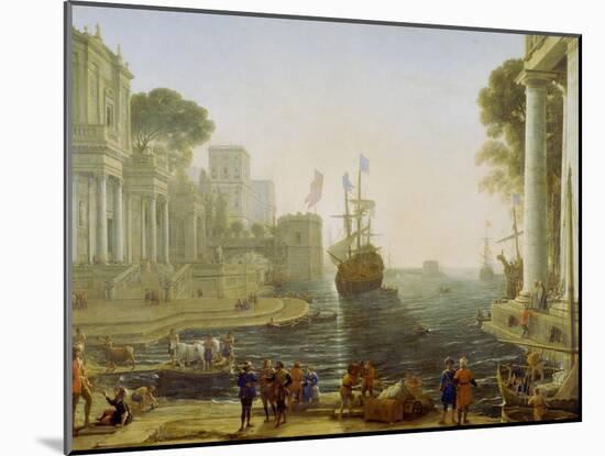 Ulysses Returning Chryseis to Her Father-Claude Lorraine-Mounted Giclee Print