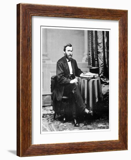 Ulysses S Grant, 18th President of the United States, C1869-MATHEW B BRADY-Framed Giclee Print