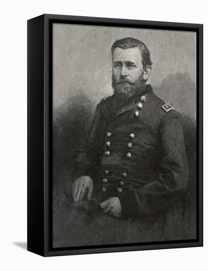 Ulysses S Grant American Civil War General and Later President-null-Framed Premier Image Canvas