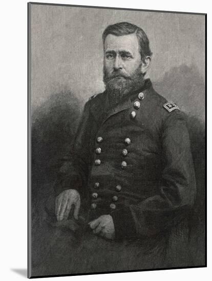 Ulysses S Grant American Civil War General and Later President-null-Mounted Photographic Print