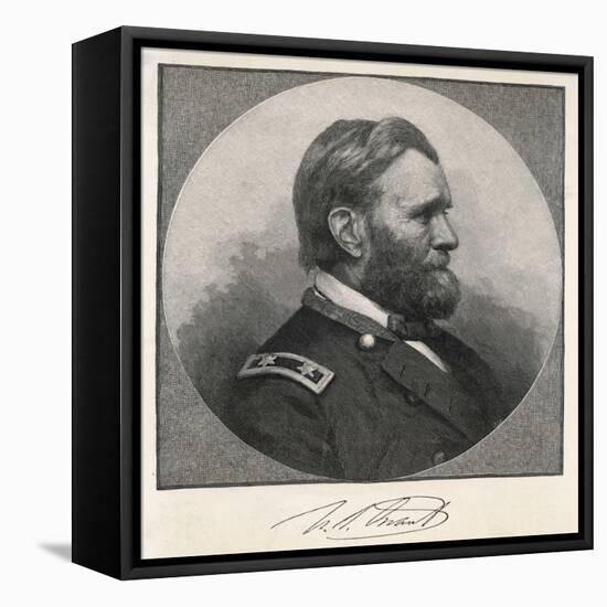 Ulysses S Grant American Civil War General and Later President-null-Framed Premier Image Canvas