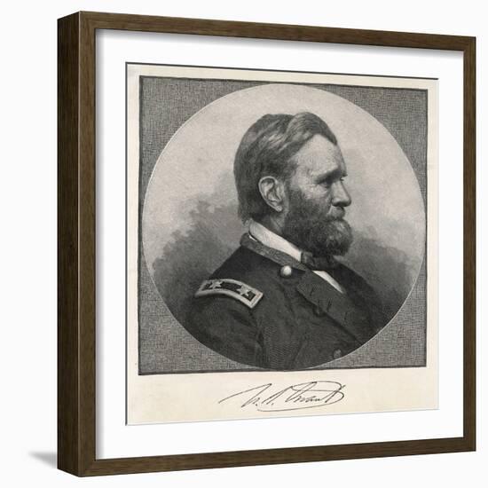 Ulysses S Grant American Civil War General and Later President-null-Framed Photographic Print