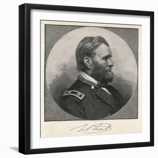 Ulysses S Grant American Civil War General and Later President-null-Framed Photographic Print