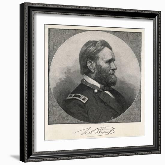 Ulysses S Grant American Civil War General and Later President-null-Framed Photographic Print