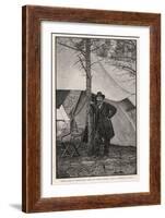 Ulysses S Grant American Civil War General at Headquarters During the Virginia Campaign-H. Vetten-Framed Photographic Print
