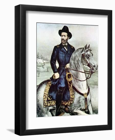 Ulysses S Grant, American Soldier, 1863--Framed Giclee Print
