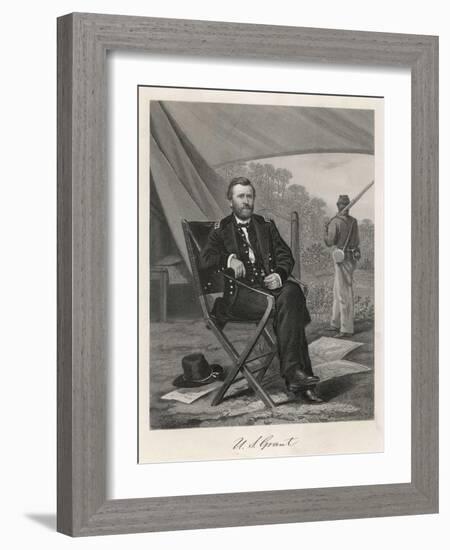 Ulysses S Grant American Soldier and President-null-Framed Art Print