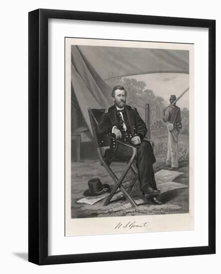 Ulysses S Grant American Soldier and President-null-Framed Art Print