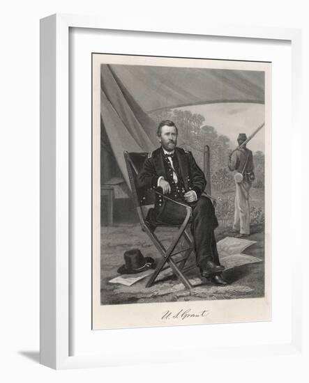 Ulysses S Grant American Soldier and President-null-Framed Art Print