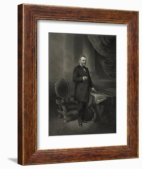 Ulysses S. Grant August 6, 1885-Stocktrek Images-Framed Art Print