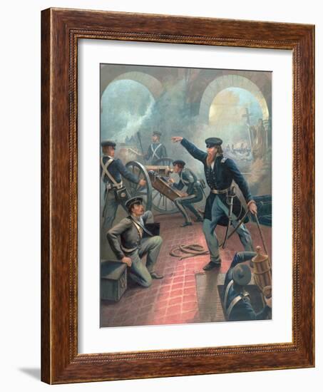 Ulysses S Grant in Mexican American War-Emanuel Gottlieb Leutze-Framed Giclee Print