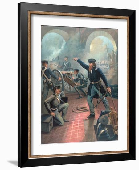 Ulysses S Grant in Mexican American War-Emanuel Gottlieb Leutze-Framed Giclee Print