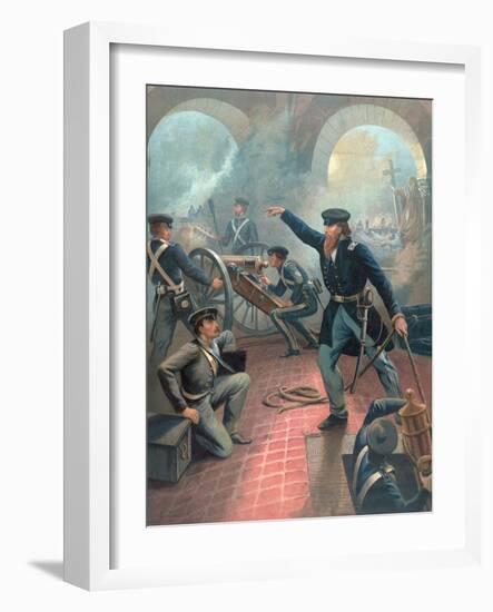 Ulysses S Grant in Mexican American War-Emanuel Gottlieb Leutze-Framed Giclee Print