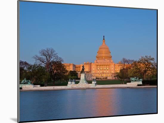 Ulysses S Grant Memorial and US Capitol Building and Current Renovation Work, Washington DC, USA-Mark Chivers-Mounted Photographic Print