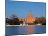 Ulysses S Grant Memorial and US Capitol Building and Current Renovation Work, Washington DC, USA-Mark Chivers-Mounted Photographic Print