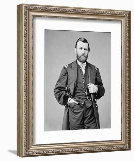 Ulysses S. Grant Photograph-Lantern Press-Framed Art Print