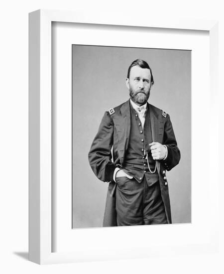 Ulysses S. Grant Photograph-Lantern Press-Framed Art Print