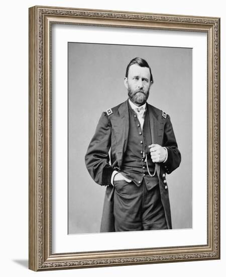 Ulysses S. Grant Photograph-Lantern Press-Framed Art Print