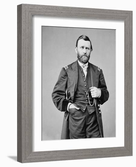 Ulysses S. Grant Photograph-Lantern Press-Framed Art Print