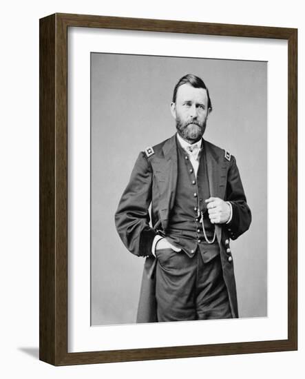 Ulysses S. Grant Photograph-Lantern Press-Framed Art Print